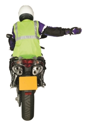 I intend to move out to the right or turn right