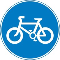 Route to be used by pedal cycles only